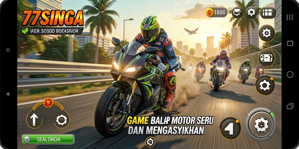Gambaran menarik dari balapan seru di 77SINGA.