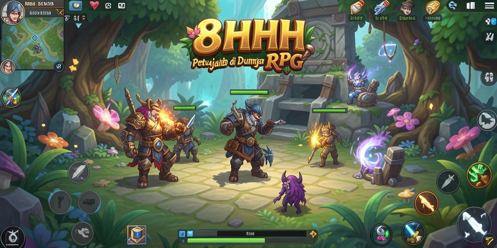 Tampilan gameplay seru dan grafis memukau di 8HHH.