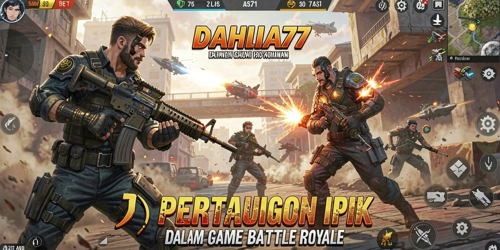 Tampilan gameplay intens di DAHLIA77 saat pertempuran.