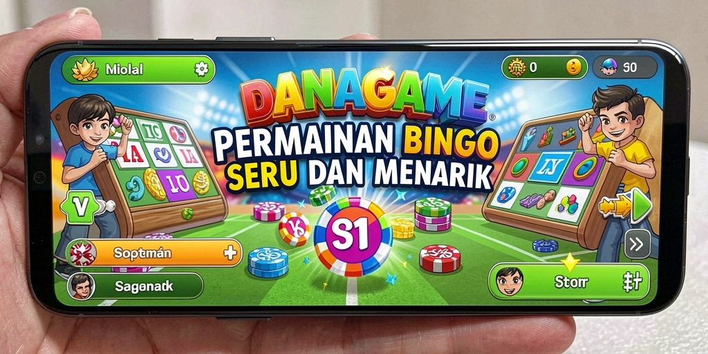 Gameplay seru Bingo di DANAGAME dengan fitur interaktif.