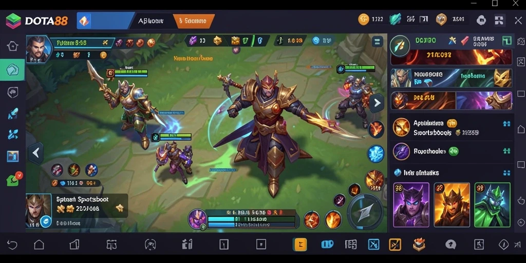Tampilan gameplay DOTA88 dalam taruhan olahraga yang menarik.