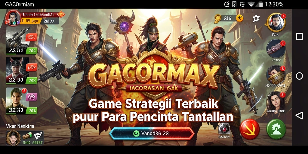 Gameplay GACORMAX yang menantang dan seru dalam permainan strategi.