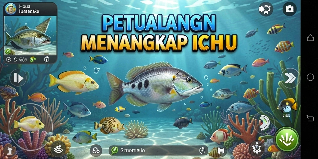 Menikmati serunya menembak ikan di H03.