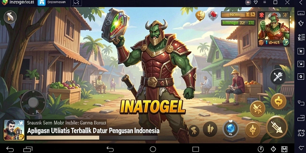 Tampilan antarmuka pengguna INATOGEL yang sederhana dan intuitif.