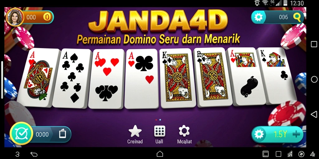 Screenshot tampilan gameplay Domino JANDA4D yang menarik.