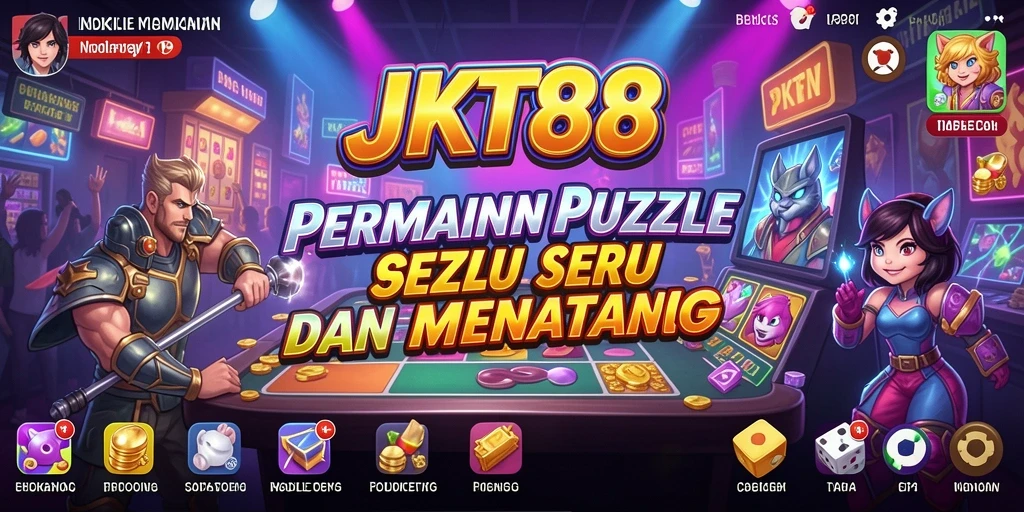 Screenshot gameplay JKT88 menampilkan puzzle yang menantang dan menarik.