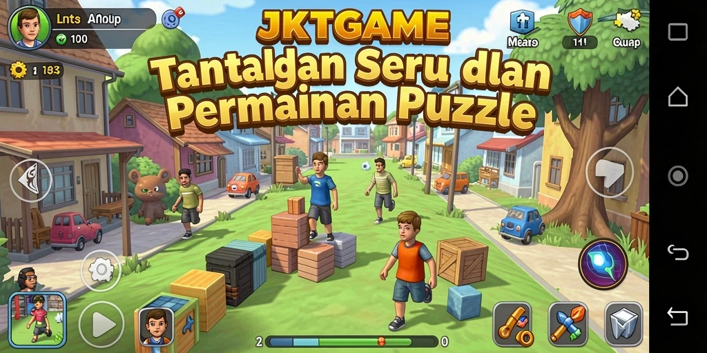 Tampilan gameplay seru dan berwarna-warni dari JKTGAME.