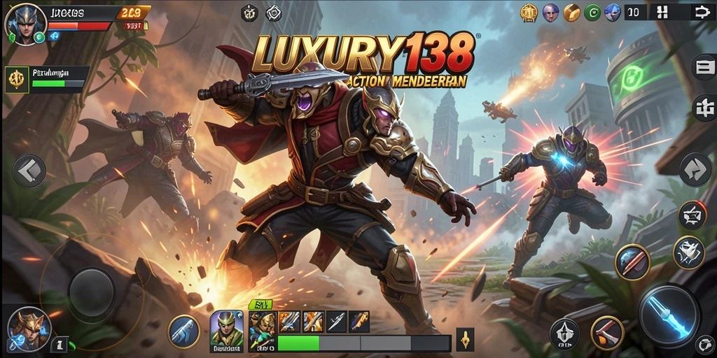 Tampilan gameplay mendebarkan LUXURY138 yang penuh aksi.