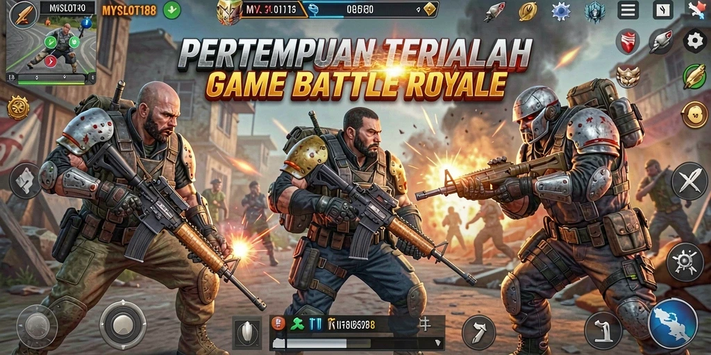 Gameplay seru dan kompetitif dalam MYSLOT188 Battle Royale.