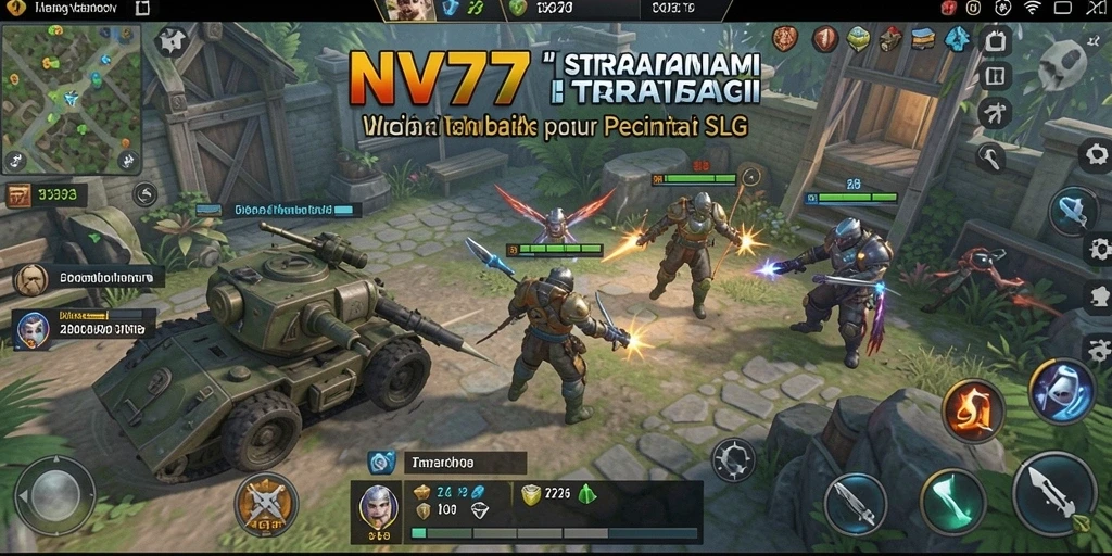 Screenshot NV77 menampilkan aksi seru dalam gameplay SLG.