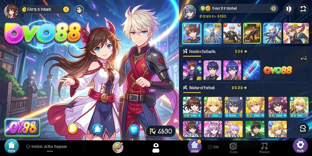 Tampilan gameplay Anime yang memukau dan menawan.