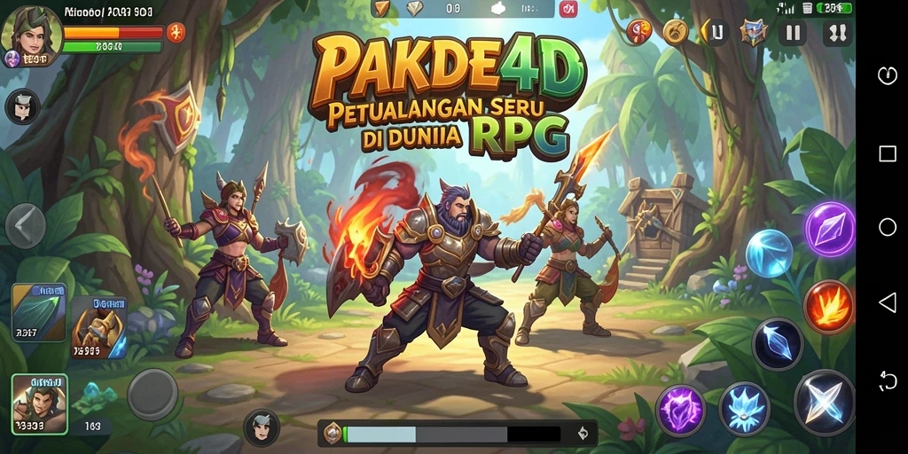 Tampilan gameplay seru dan interaksi karakter dalam PAKDE4D.
