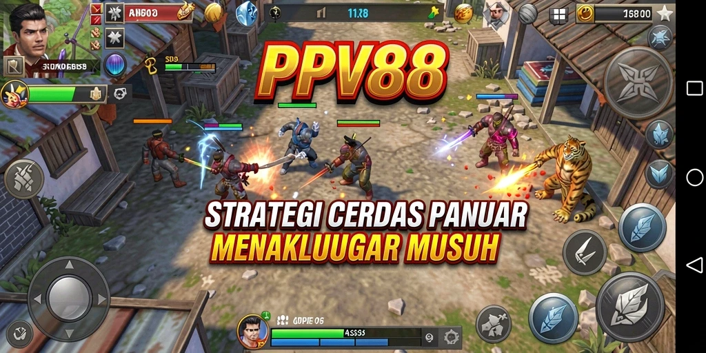 Screenshot gameplay PPV88 menampilkan pertempuran strategis yang mendebarkan.