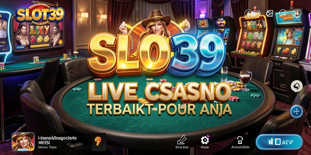 Tampilan menarik dari gameplay Live Casino di SLOT39.