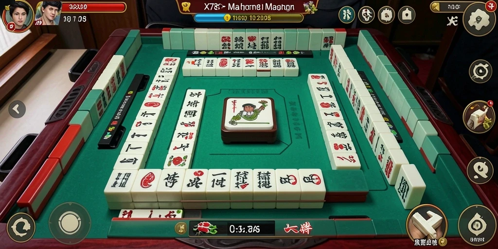 Screenshot bermain X78 menunjukkan aksi Mahjong yang seru dan menegangkan.